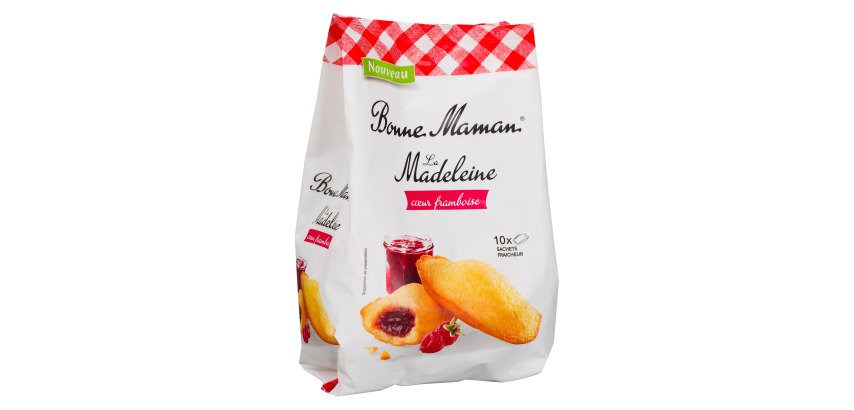 Madeleine cœur framboise Bonne Maman - Sachet 300 g