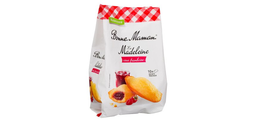 Madeleine cœur framboise Bonne Maman - Sachet 300 g