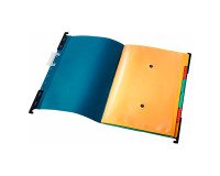 Carpetas colgantes para cajones 6 divisores 24 x 32 cm A4 lomo V Leitz color azul