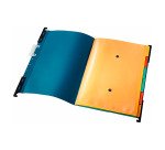 Carpetas colgantes para cajones 6 divisores 24 x 32 cm A4 lomo V Leitz color azul