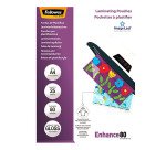 Paquete de 25 fundas de plastificación térmica A4 80 micras Fellowes Glossy