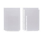 Fundas 4 taladros PVC transparente Folio 100 micras Grafoplás lomo reforzado