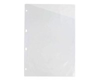 Fundas 4 taladros PVC transparente Folio 100 micras Grafoplás lomo reforzado
