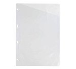 Fundas 4 taladros PVC transparente Folio 100 micras Grafoplás lomo reforzado