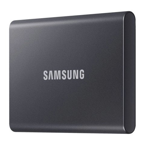 Disco duro SSD externo Samsung T7 de 1 TB - USB 3.2 (USB-C) gris