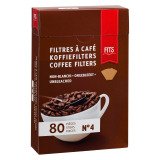 Koffiefilters N° 4 FITS  - doos met 80 stuks