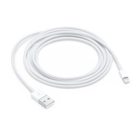 Kabel USB Lightning auf USB Apple weiß 2 m