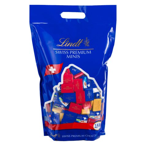 Napolitains Swiss Premium Chocolate Lindt - Sachet de 2,5 kg - 385 pièces