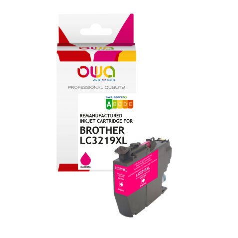 Cartuccia compatibile owa per brother num.cod. lc3219 xl m magenta 18ml 1600p xl