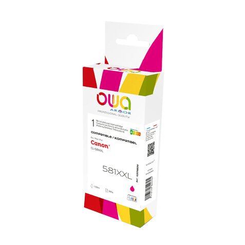 Cartuccia compatibile owa per canon num. cli581 xxlm cod. 1996c001 magenta 10.5ml 865p xxl