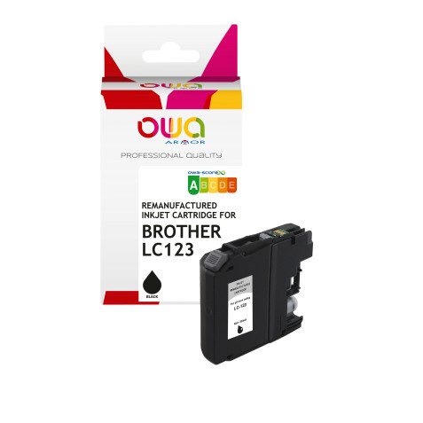 Cartuccia Compatibile OWA per BROTHER num. cod. LC123BK Nero 18ml - 705p