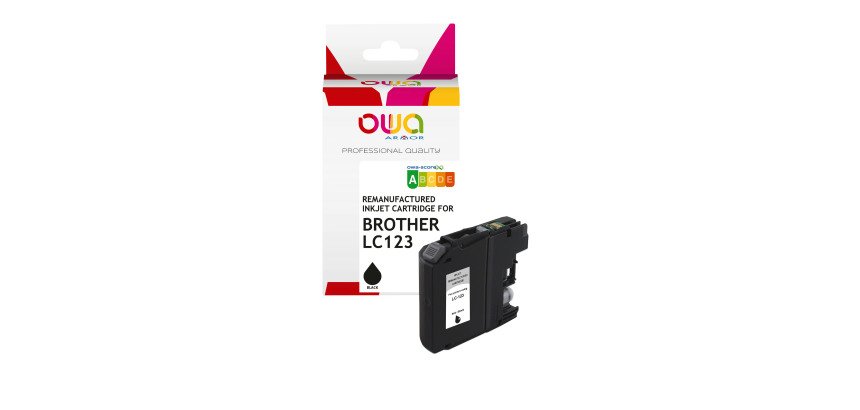 Cartuccia Compatibile OWA per BROTHER num. cod. LC123BK Nero 18ml - 705p