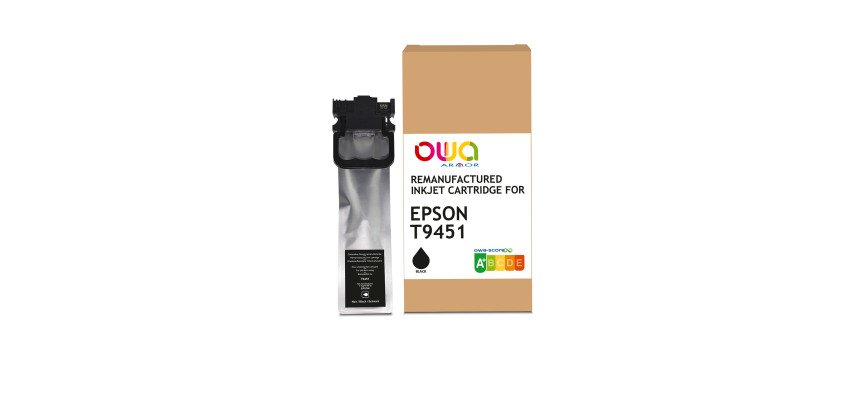 Cartuccia compatibile owa per epson num. t9451 cod. c13t945140 nero 100ml 6580p std
