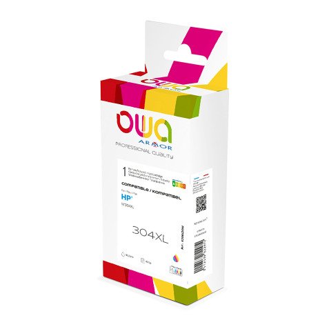 Cartuccia compatibile owa per hp num. 304xl cod. n9k07ae colore 18ml 450p xl