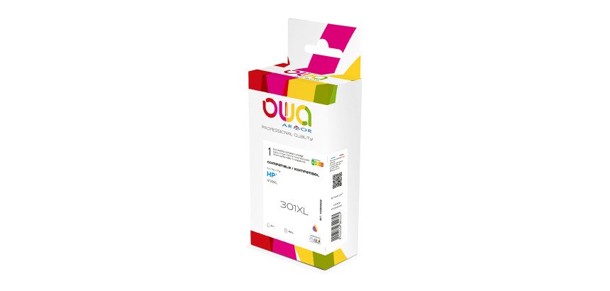 Cartuccia compatibile owa per hp num. 301xl cod. ch564ee colore 18ml 400p xl