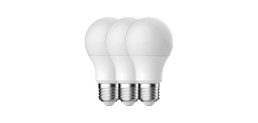 Ampoules LED - E27 - 8,6 W - Standard - Lot de 3