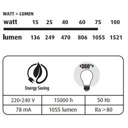 En_ampoule led fil std e27 75w bc milky compa var