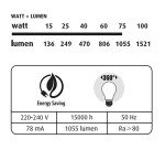 Ampoule LED - E27 - 8,5 W - Standard à filament