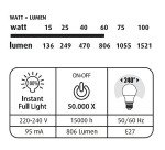 Ampoules LED - E27 - 8,6 W - Standard - Lot de 3