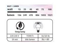 Bombillas LED - E27 - 8,6W - Estándar - Pack de 3