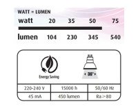 Bombilla LED - GU10 - 4,9 W - Pack de 3