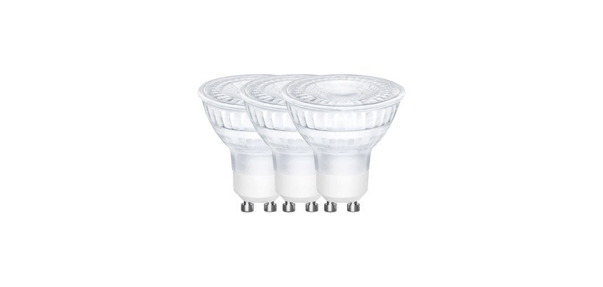 Réflecteurs LED - GU10 - 4,7 W - Lot de 3