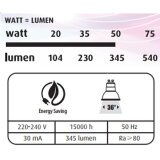 Réflecteurs LED - GU10 - 4,7 W - Lot de 3