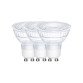 Réflecteurs LED - GU10 - 4,7 W - Lot de 3