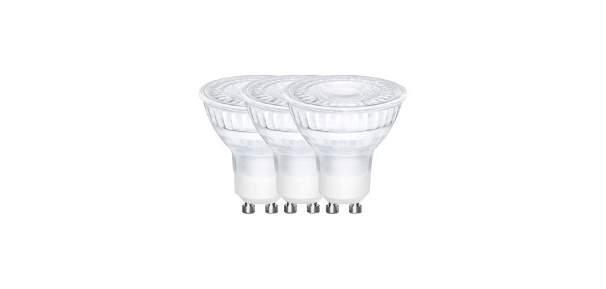 Réflecteurs LED - GU10 - 4,9 W - Lot de 3
