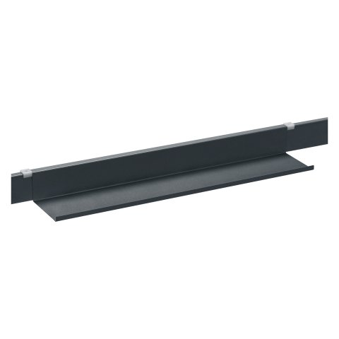 Canaleta horizontal Antracita para escritorio individual Arko/Ecla L. 60 cm