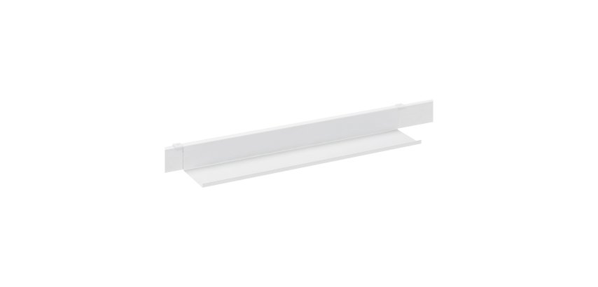 Goulotte horizontale passe-câbles L 59 cm pour bureau individuel Arko/Ecla/Excellens Métal Plus