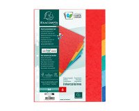 Separadores Exacompta de cartón A4 6 divisiones multicolor Exacompta