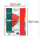 Separadores Exacompta de cartón A4 6 divisiones multicolor Exacompta
