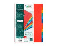 Separadores Exacompta de cartón A4 12 divisiones colores Exacompta