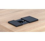 Boîtier noir prise secteur, 2 ports USB E-Motion