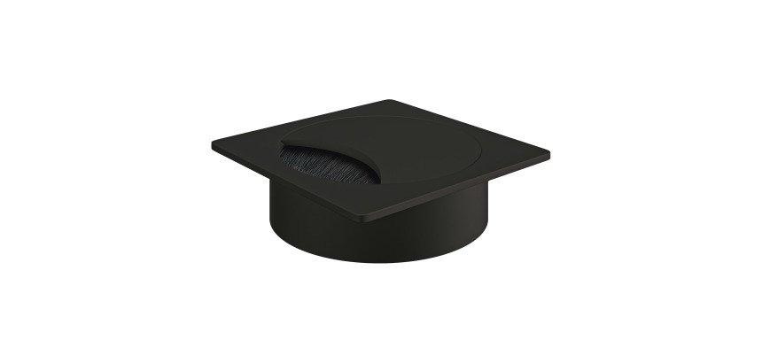 Lot de 2 obturateurs passe-câbles Ø 80 mm en zamac