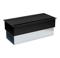 Top Access double opening L 27 x D 13 cm for Onyx desks and tables / black Pluggin