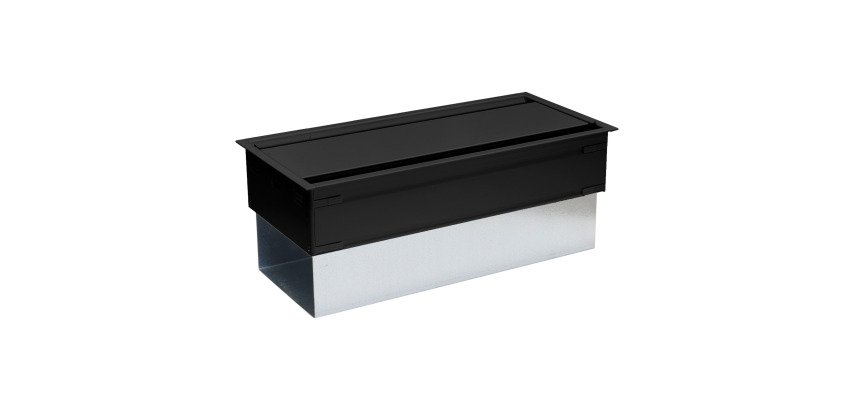 Top Access à ouverture double L 27 x P 13 cm pour bureaux et tables Ostrahl / Onyx