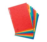 Separadores Exacompta de cartón A4 10 divisiones multicolor Exacompta