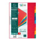 Separadores Exacompta de cartón A4 10 divisiones multicolor Exacompta