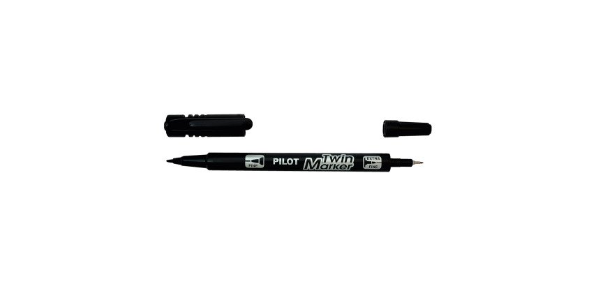 Pack of 16 Pilot Twin Tip Fine/Extra Fine Permanent Markers + 4 offered