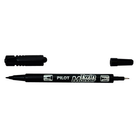 Pack de 16 Rotulador permanente Twin punta fina/extrafina Pilot + 4 gratis
