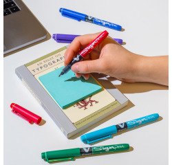 Pack de 16 bolígrafos de fieltro V Sign Pen Pilot + 4 gratis