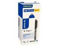 Pack de 16 stylos feutre V Sign Pen Pilot + 4 offerts