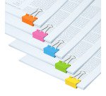RAPESCO Pinces à Double Clip 19 mm, Couleurs assorties - Lot de 10