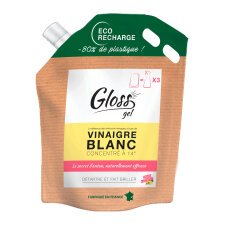 Vinaigre blanc concentré à 14° Gloss - Éco-recharge de 2,5 L