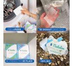 Lessive écologique en feuilles Natulim nature - 40 lavages - Boîte de 20 feuilles