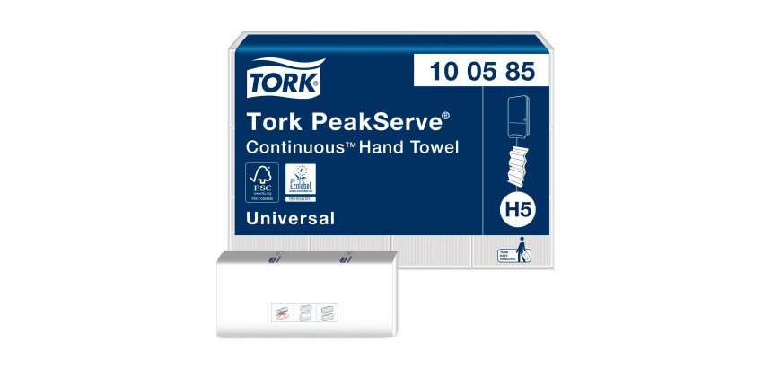 Carta asciugamani Peakserve 1 velo 12 unità da 410 fogli 1 confezione + dispenser Mini omaggio