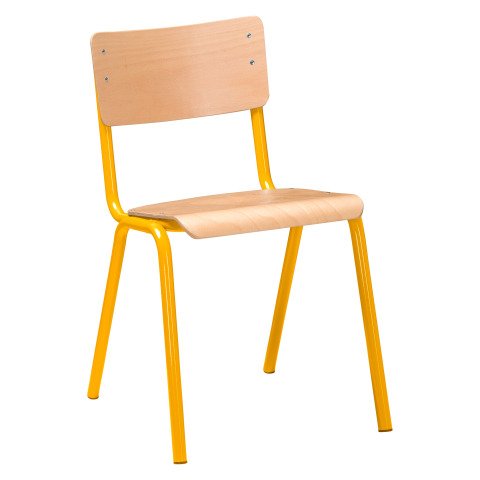 Silla escolar Syllab pata amarillo - Talla 6