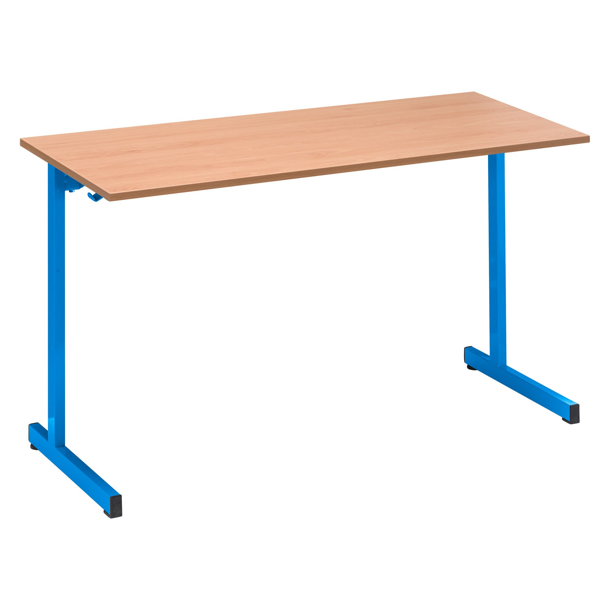 Table scolaire 2 places L.130 cm plateau hêtre - Taille 5 pour CE2/CM1